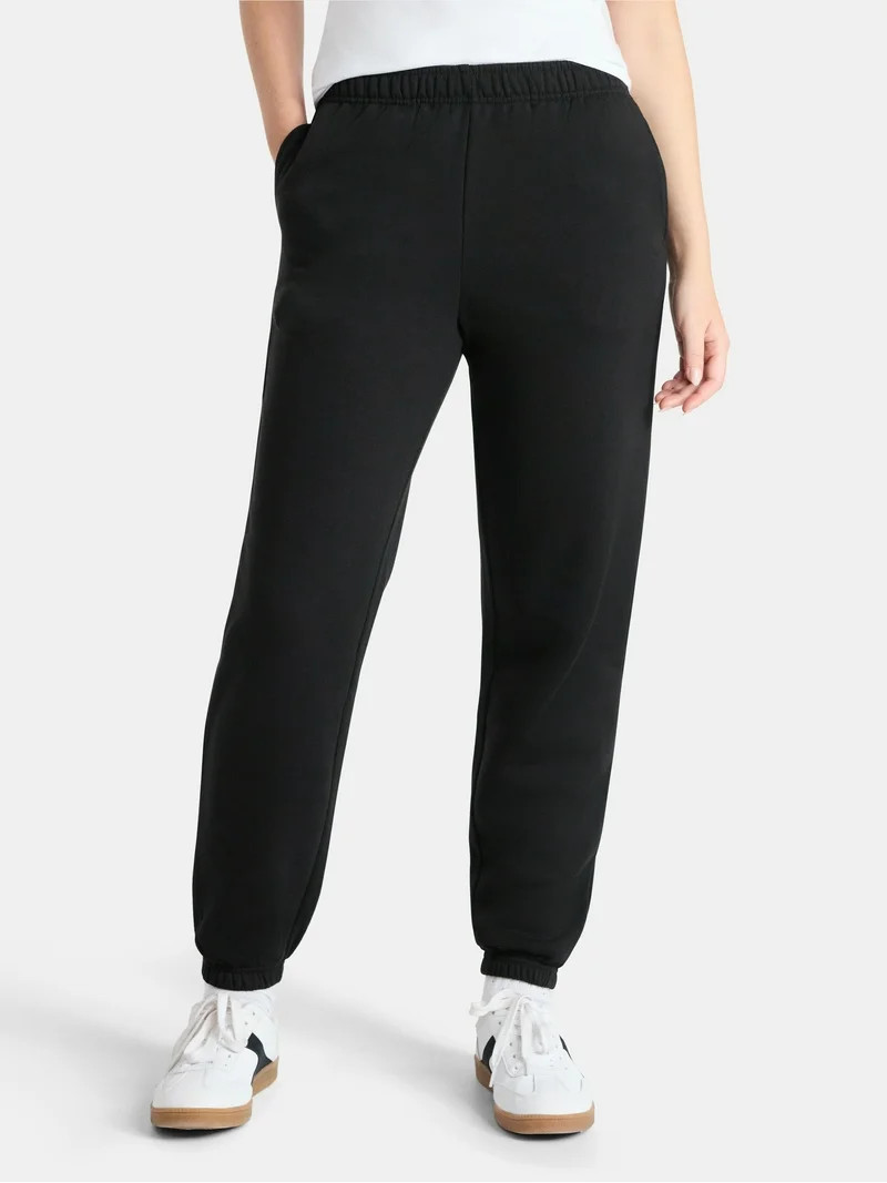 No Boundaries Fleece Joggers, 29'' Inseam, Women's | Walmart (US)