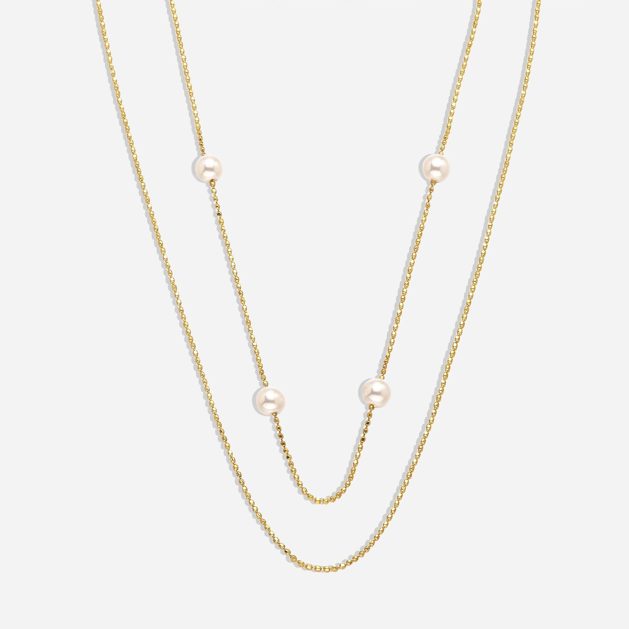 Monica Layered Pearl Necklace | Victoria Emerson