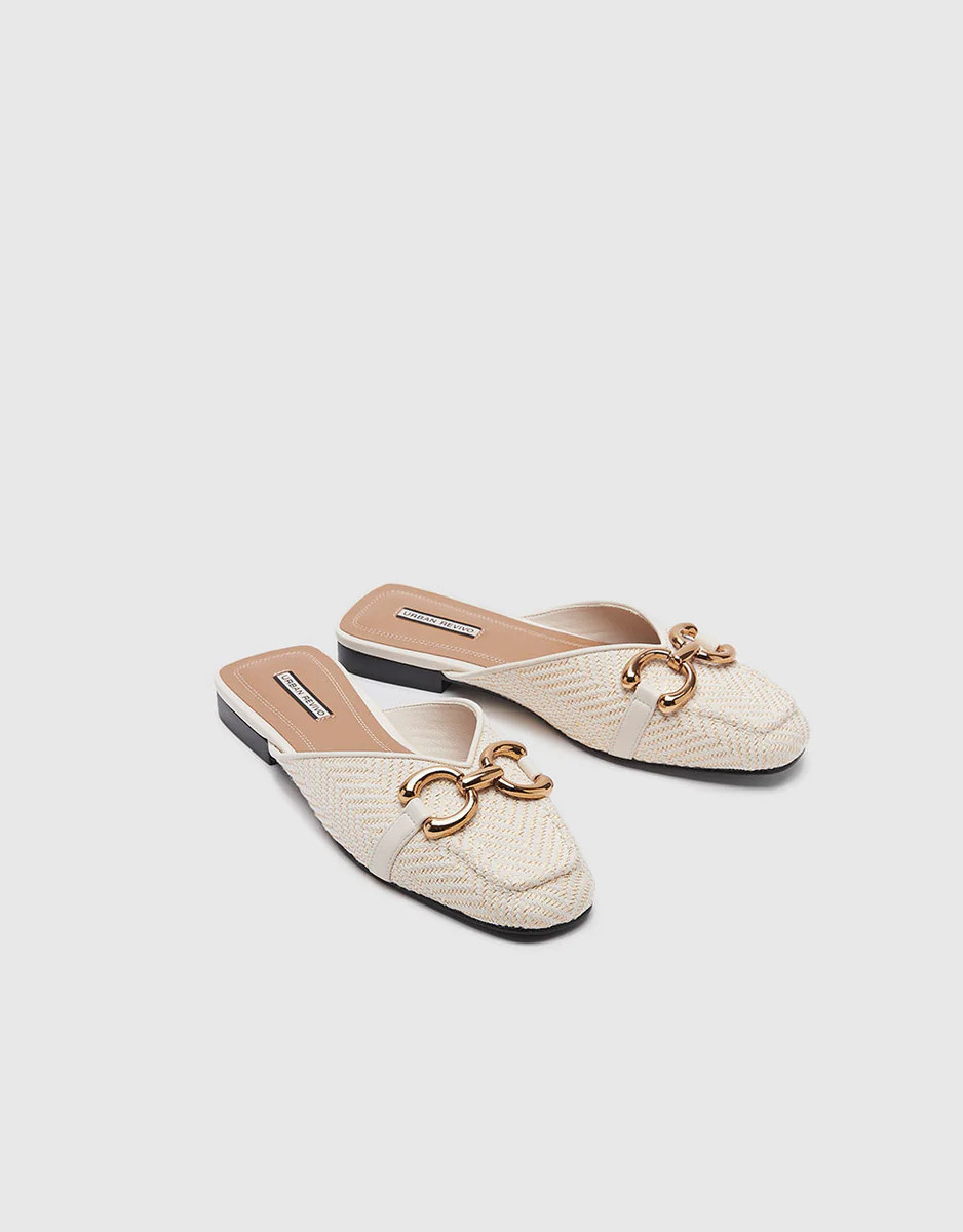 Snaffle Detail Flat Mules | Urban Revivo
