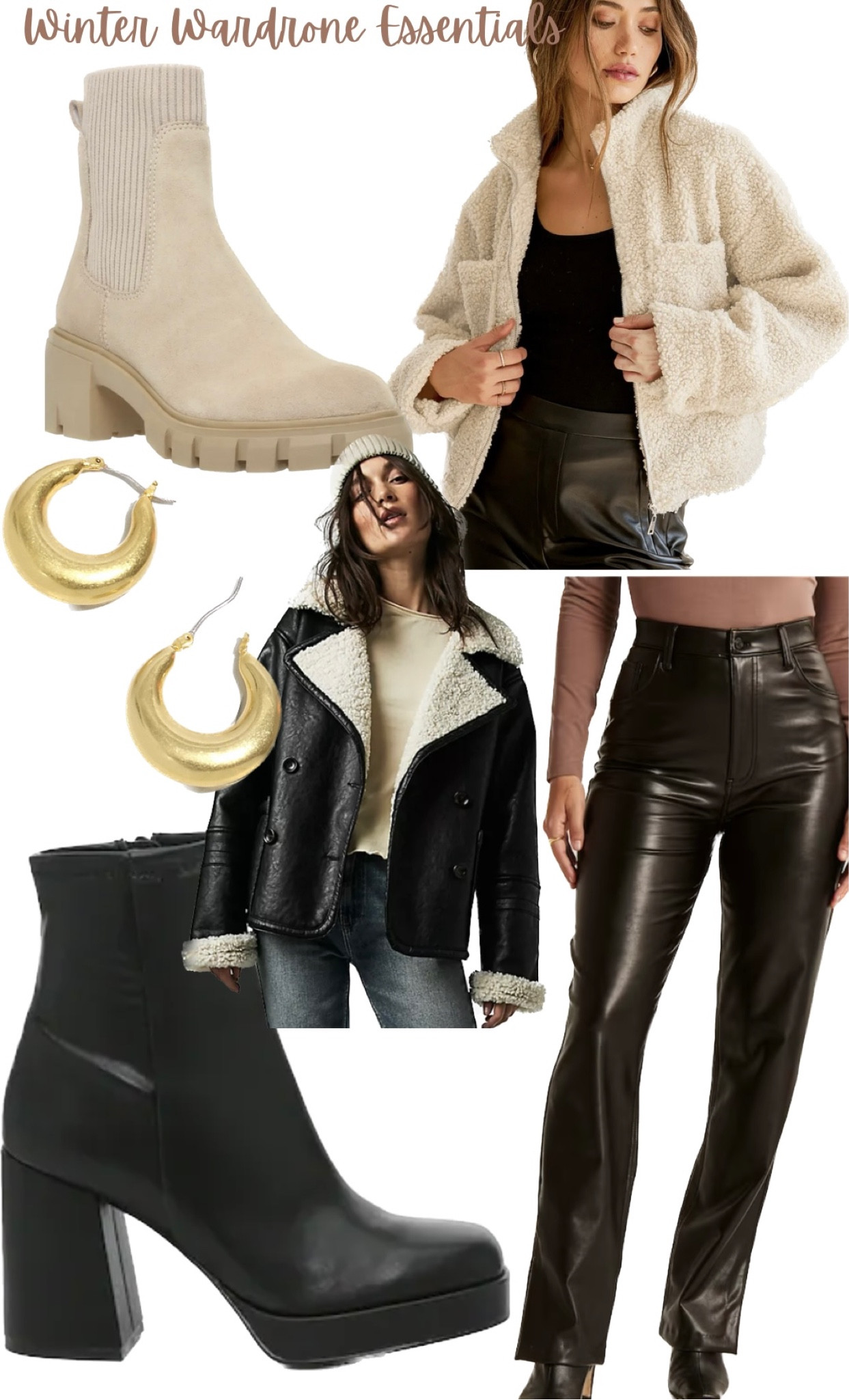 Winter Wardrobe Staples.

The Abercrombie leather pants are the comfiest pants I own - they feel like sweatpants on the inside. 

#LTKGiftGuide 

#LTKSeasonal #LTKFind