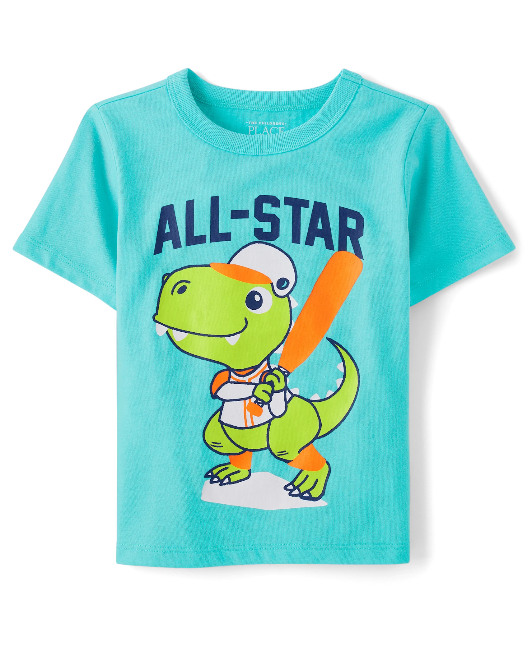Baby And Toddler Boys Dino All-Star Graphic Tee - teal we meet | The Children's Place
