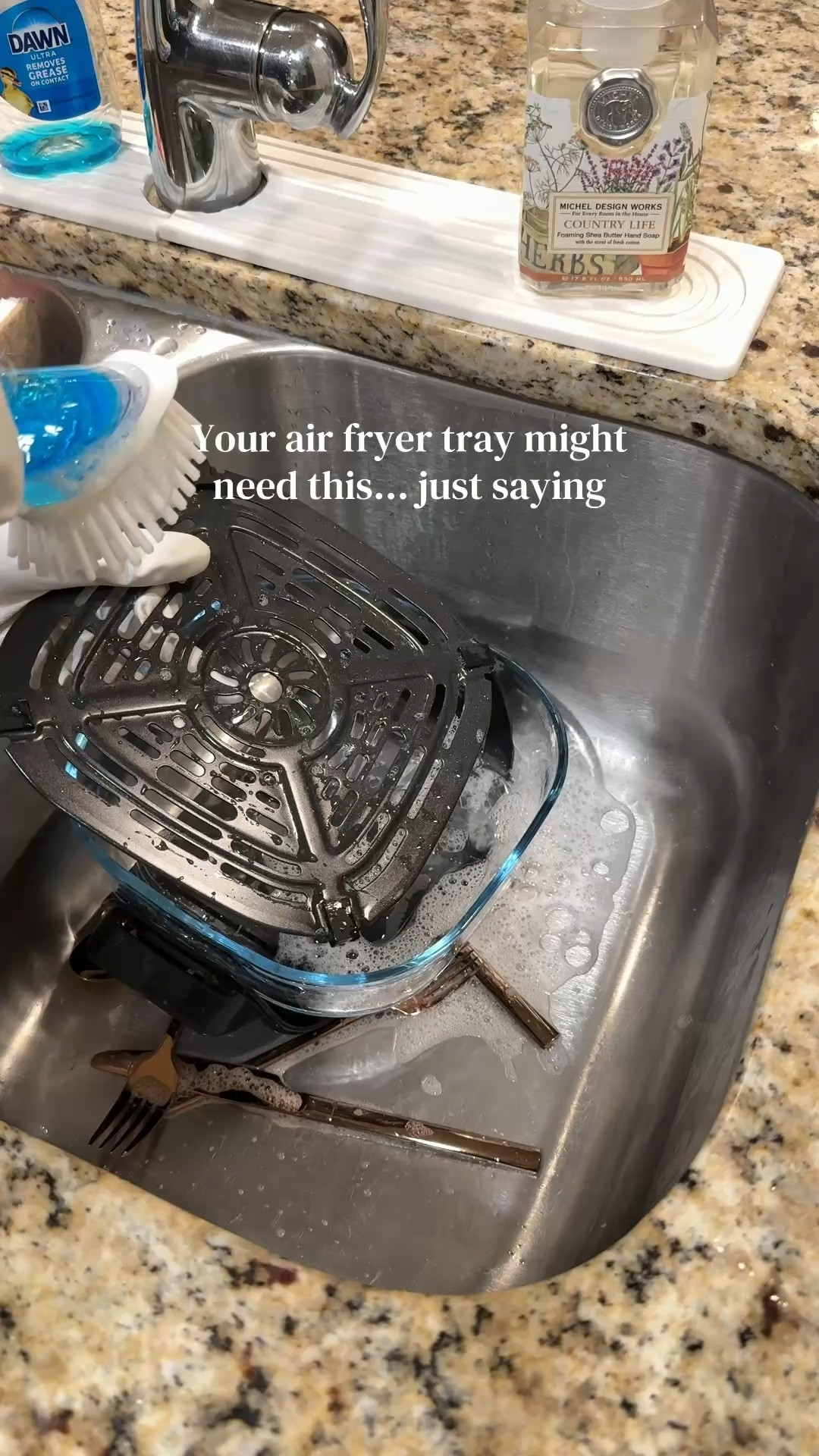 If your air fryer tray looks clean from a distance… but you know it’s been through a few chicken nugget nights 😅 it might be time for a proper scrub.

Air fryers make cooking easy, but that tray collects grease, crumbs, and burnt bits fast. A quick wash isn’t always enough — sometimes it needs a deep clean to get everything off and keep it cooking like new.

This is your friendly reminder to give your air fryer tray the scrub it deserves. Your future meals will thank you.

Saving this as motivation for your next kitchen reset ✨

#LTKdayinmylife #LTKfoodie #LTKHome