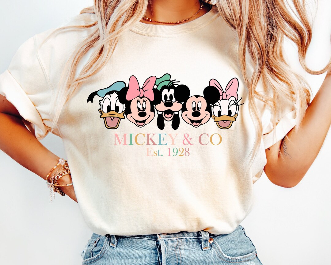 Retro Mickey & Co 1928 Shirt, Vintage Disney Shirt, Mickey and Co, Disneyworld Shirts ,family Mic... | Etsy (US)