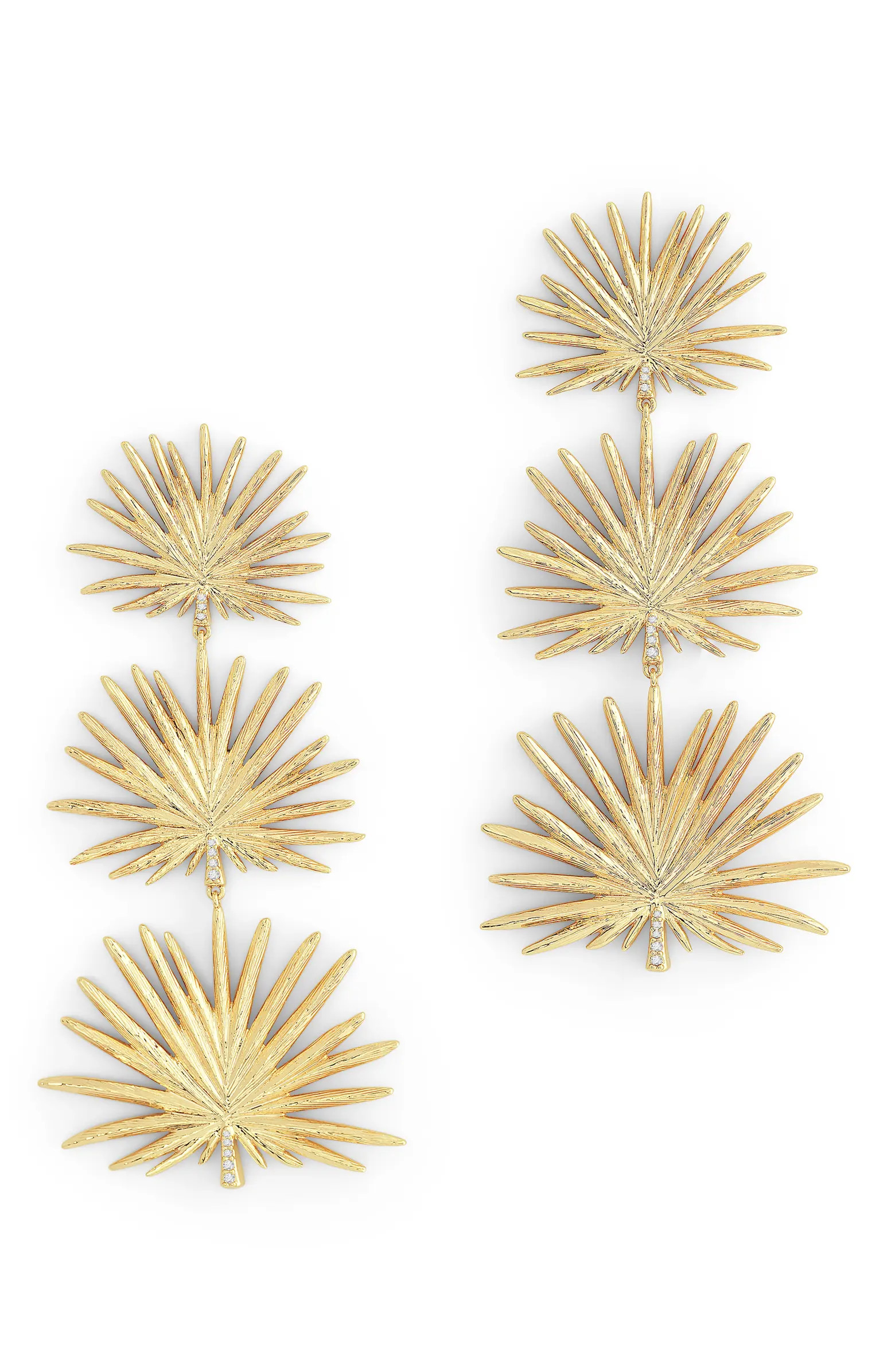 Anabel Aram Jewelry Triple Fan Drop Earrings | Nordstrom | Nordstrom