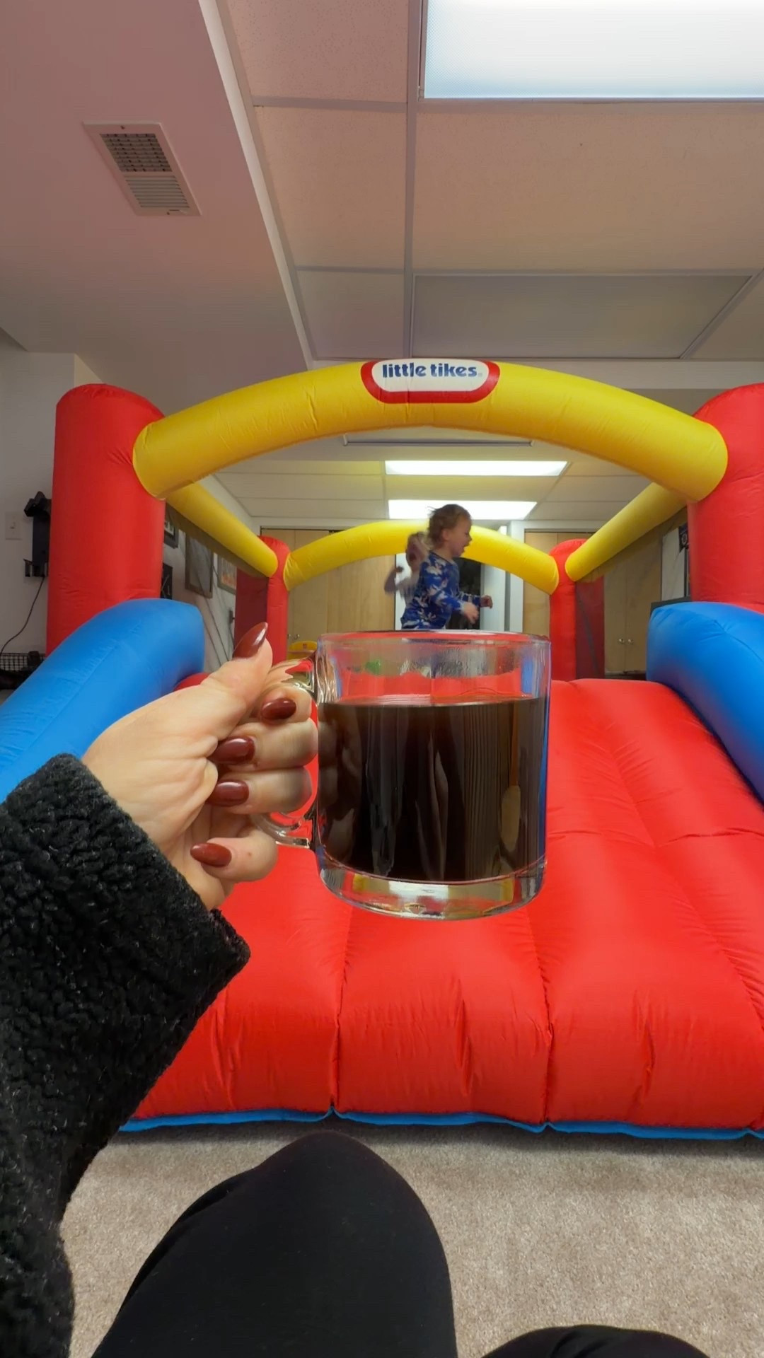 The best investment ever. Especially as we prepare for a full weekend of snow! #bouncehouse 

#LTKmomlife