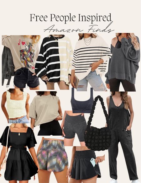 Free people inspired finds!

Workout shorts / skort / waffle knit top / oversized sweater / fall outfits / lace tank / LBD / workout set / oversized tee / neutrals / quilted bag



#LTKSeasonal #LTKunder50 #LTKstyletip