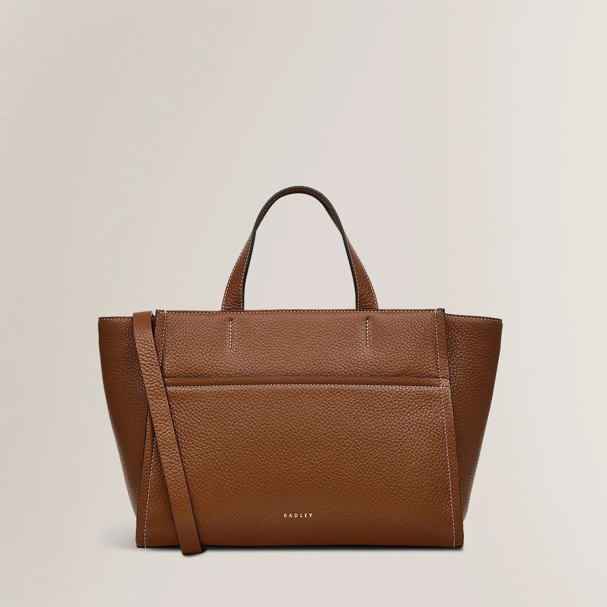 Saddle Brown Ziptop Grab Bag | Oak Street Collection AW24 | Radley | Radley London US