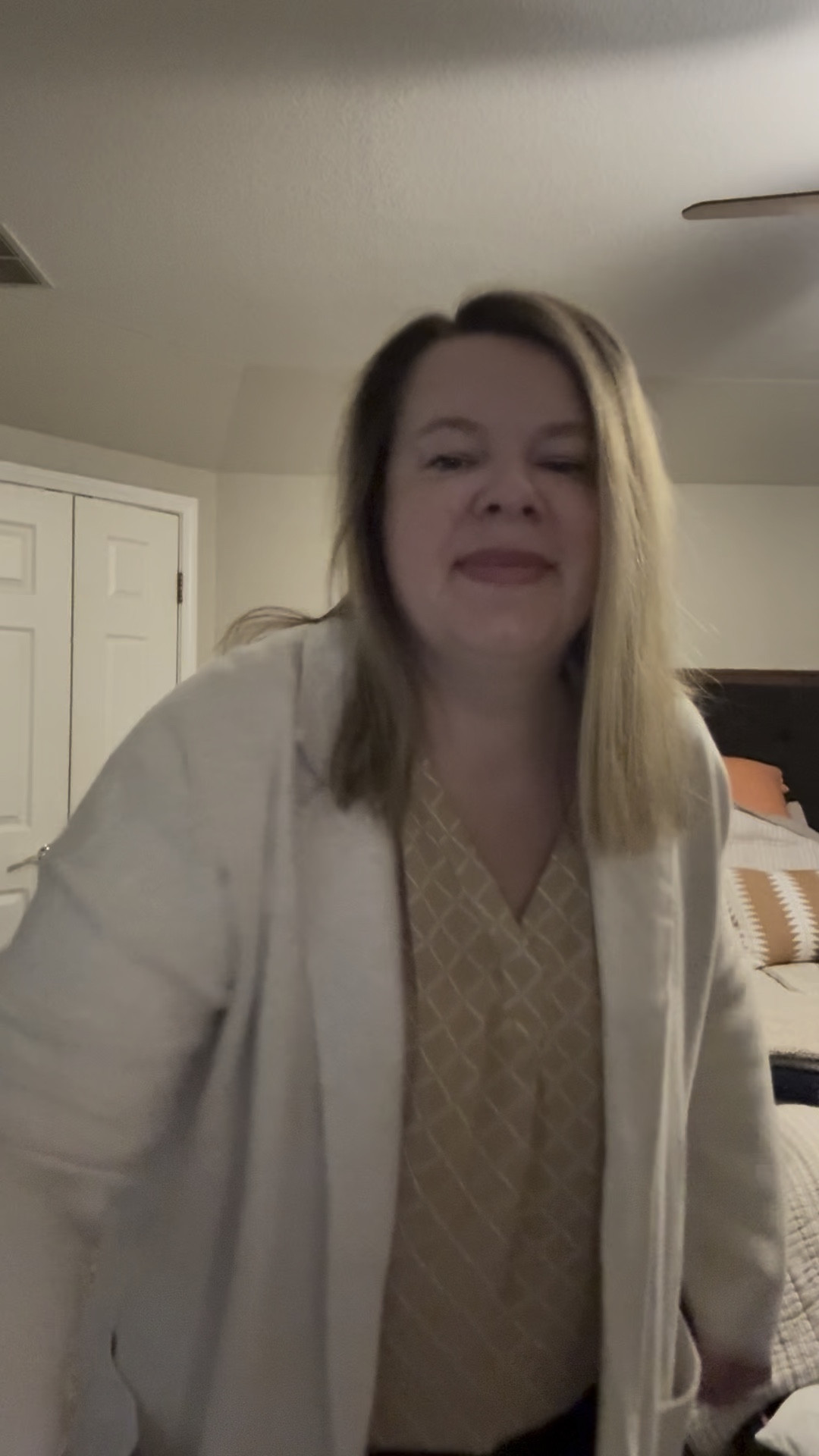 Cardigan XXL
Blouse older linking similar
Pants xxl. These have an elastic waist and I own them in TONS of colors

#LTKSaleAlert #LTKWorkwear #LTKFindsUnder50