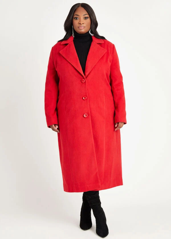 Faux Wool Coat | Ashley Stewart