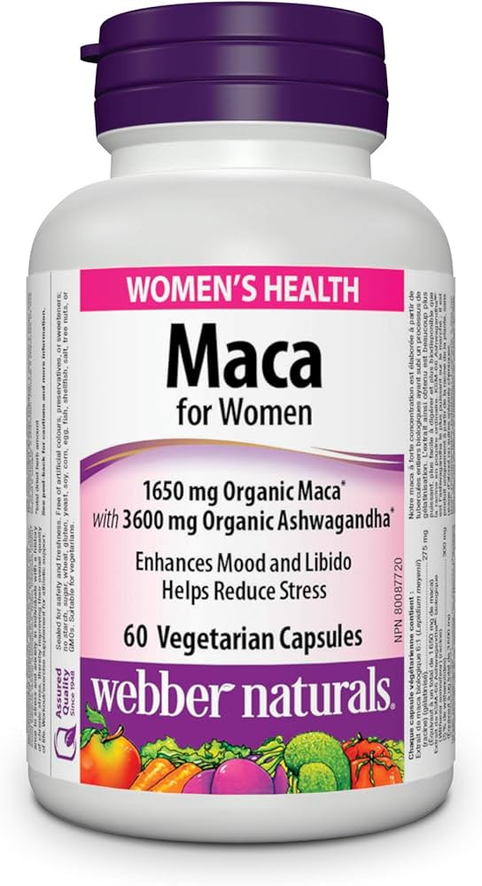 Webber Naturals Maca for Women, 60 Capsules, Vegetarian | Amazon (CA)