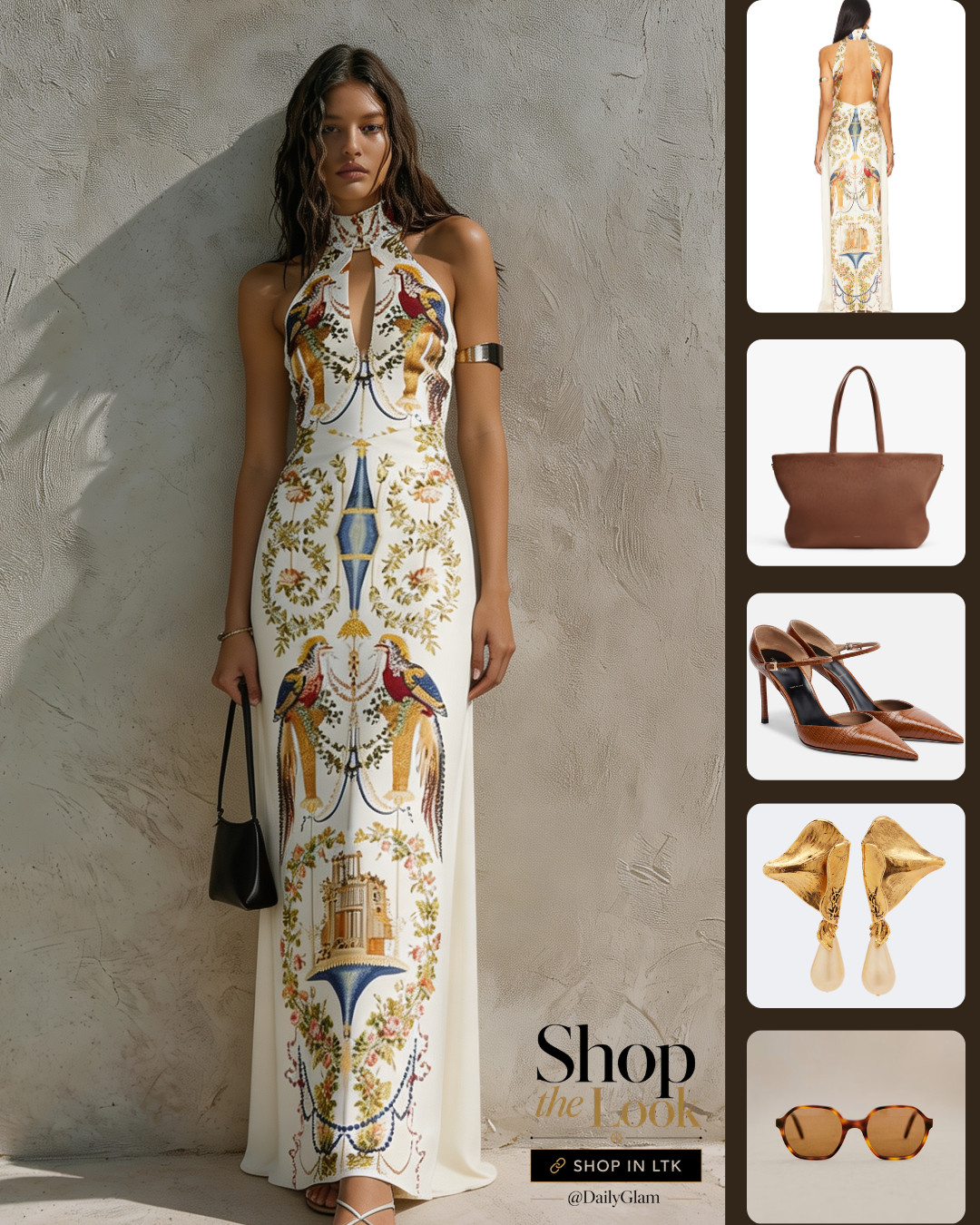 “Stunning White Vintage Print Halter Dress | Elegant Vacation & Evening Outfit”
 

 #LTKootd #LTKOver40 #LTKWedding
