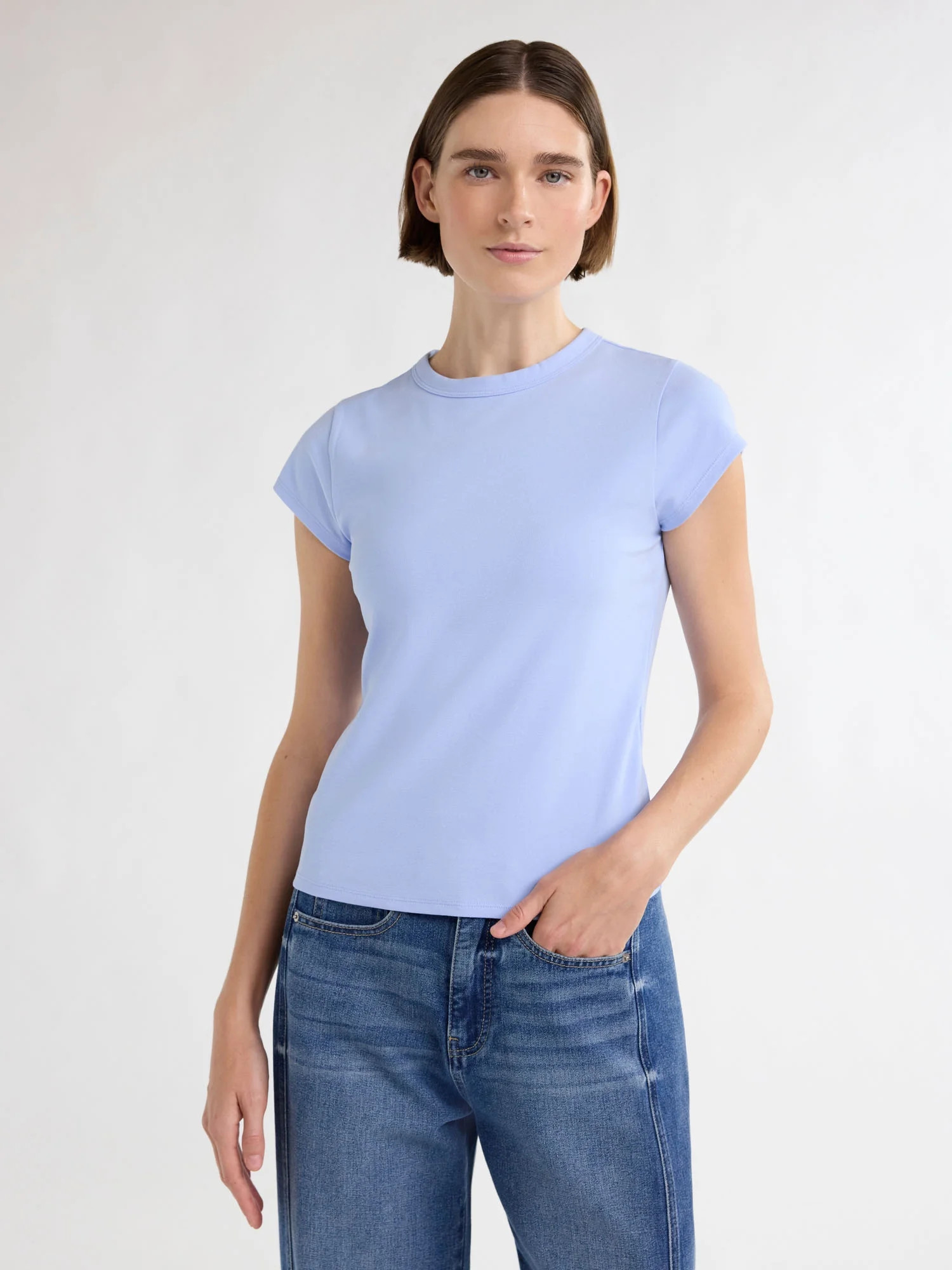 Free Assembly Women's Cap Sleeve Tee, Sizes XS-XXXL | Walmart (US)