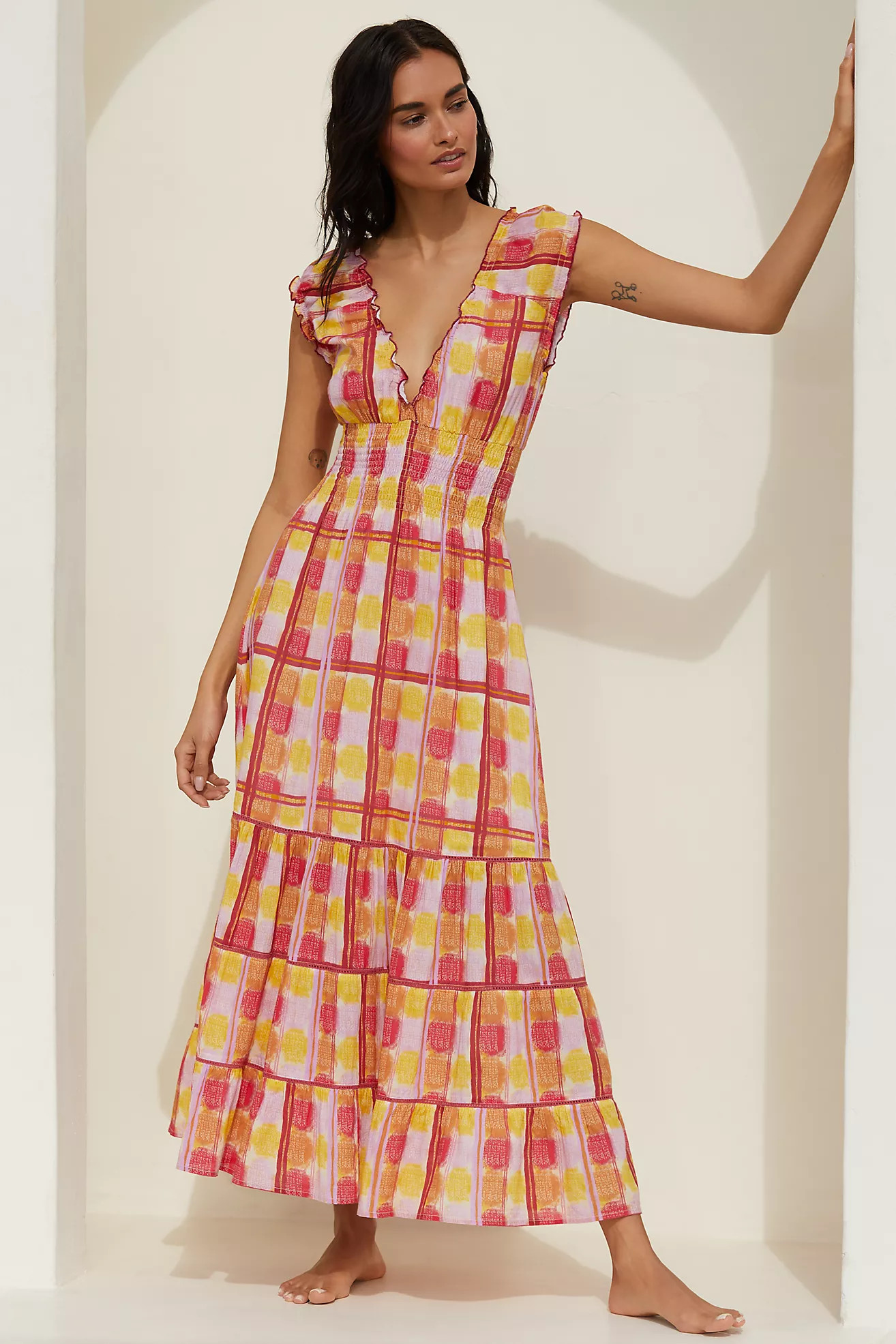 Ro's Garden Hilda V-Neck Dress | Anthropologie (US)