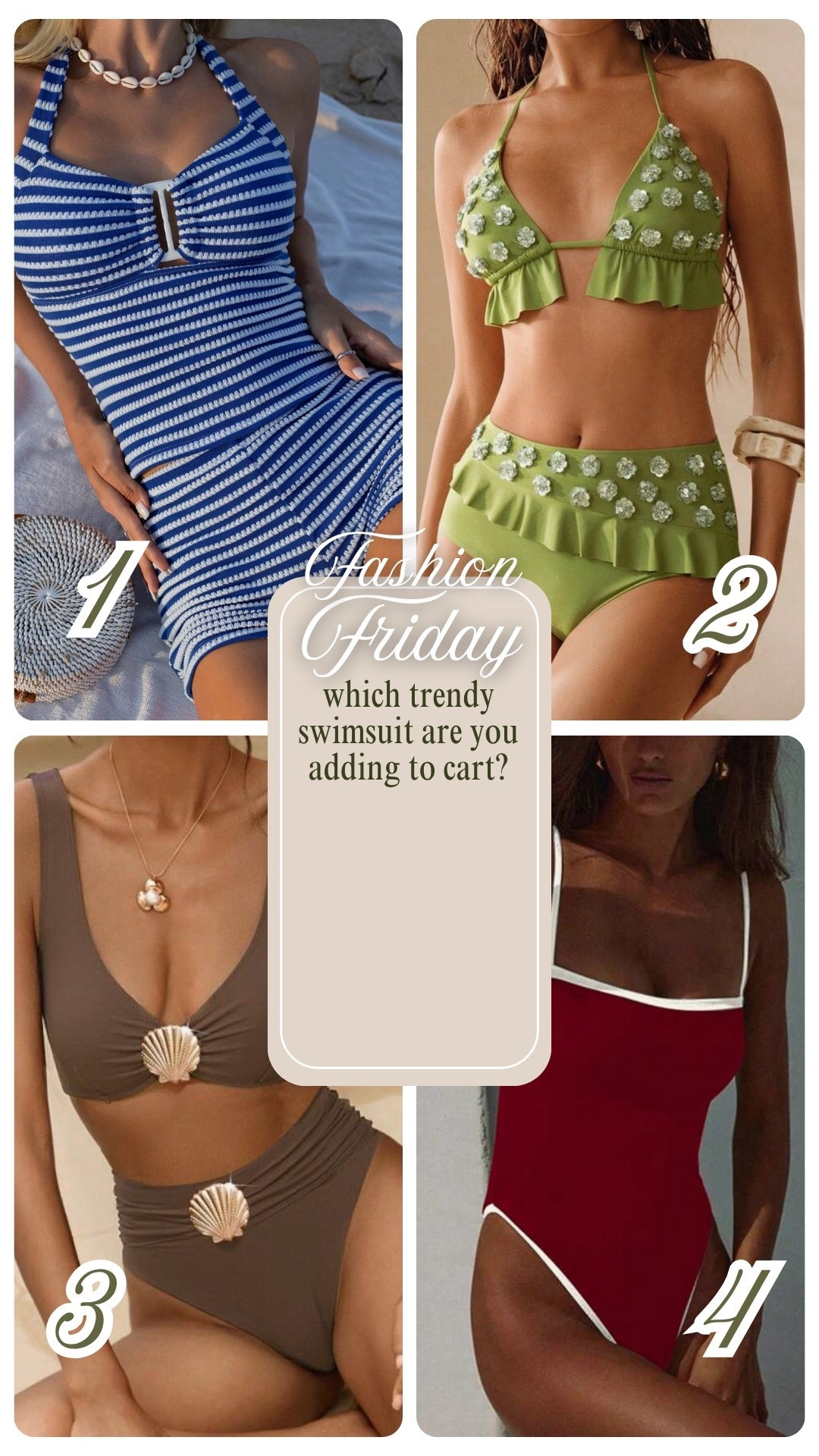 Summer swimsuits 

#LTKTravel #LTKSwim #LTKStyleTip