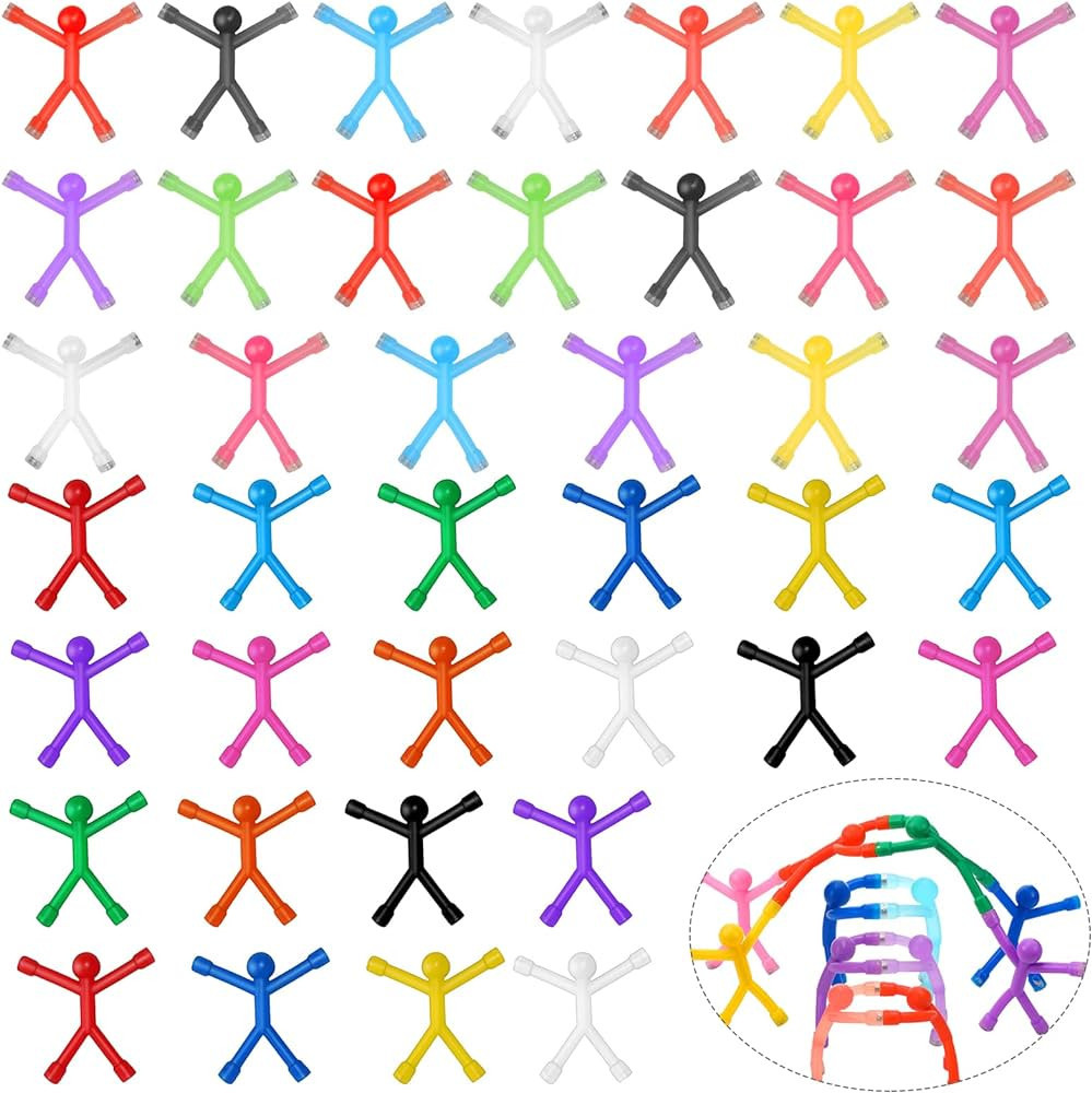 40 Pcs Magnet Mini Man Fridge Magnets Cute Rubber Men Refrigerator Magnet Set Colorful Flexible H... | Amazon (US)