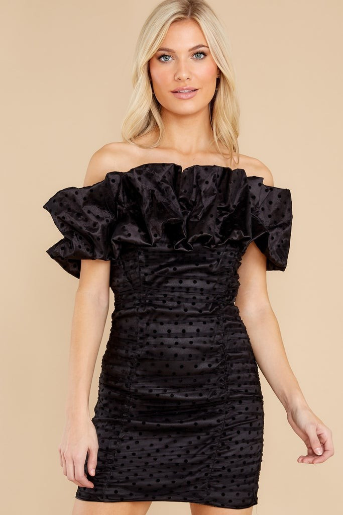 Perfect Spot Black Dress | Red Dress 