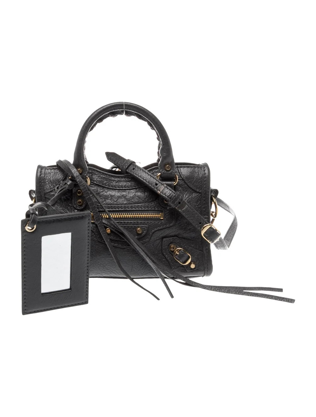 Balenciaga Leather City Mini - Grey Crossbody Bags, Handbags - BAL374223 | The RealReal | The RealReal