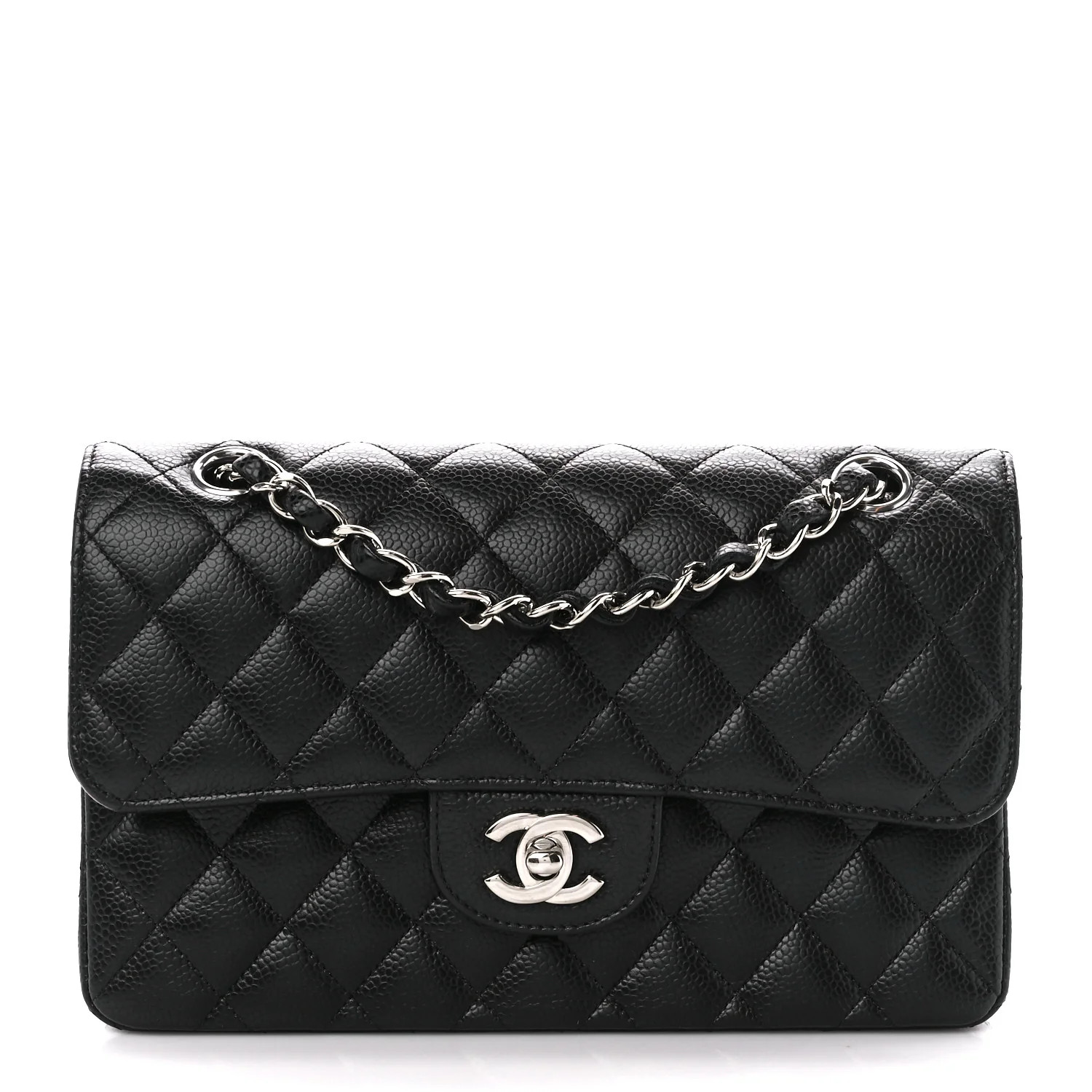 CHANEL Caviar Quilted Small Double Flap Black | FASHIONPHILE | FASHIONPHILE (US)