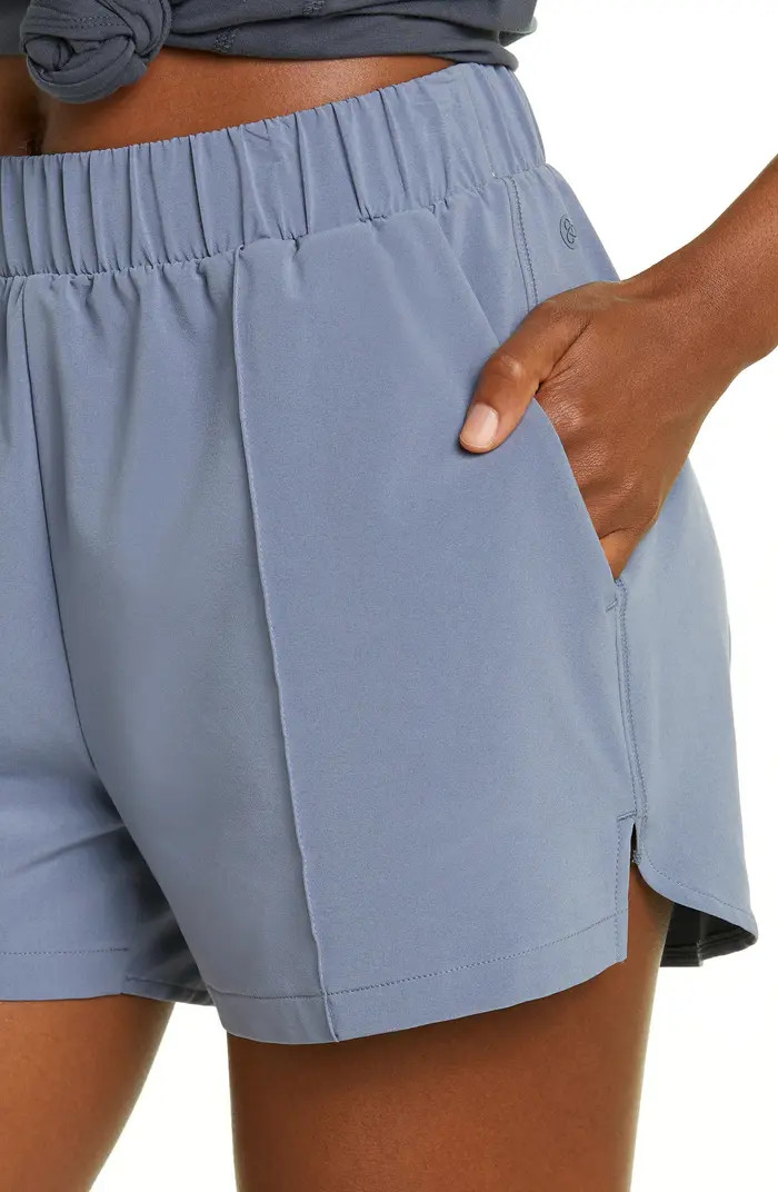 Taylor Getaway High Waist Stretch Recycled Polyester Shorts | Nordstrom