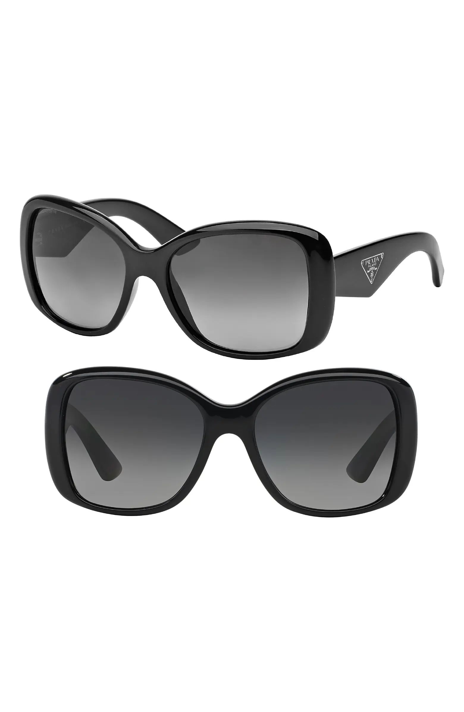 'Oversized Glam' 57mm Polarized Sunglasses | Nordstrom