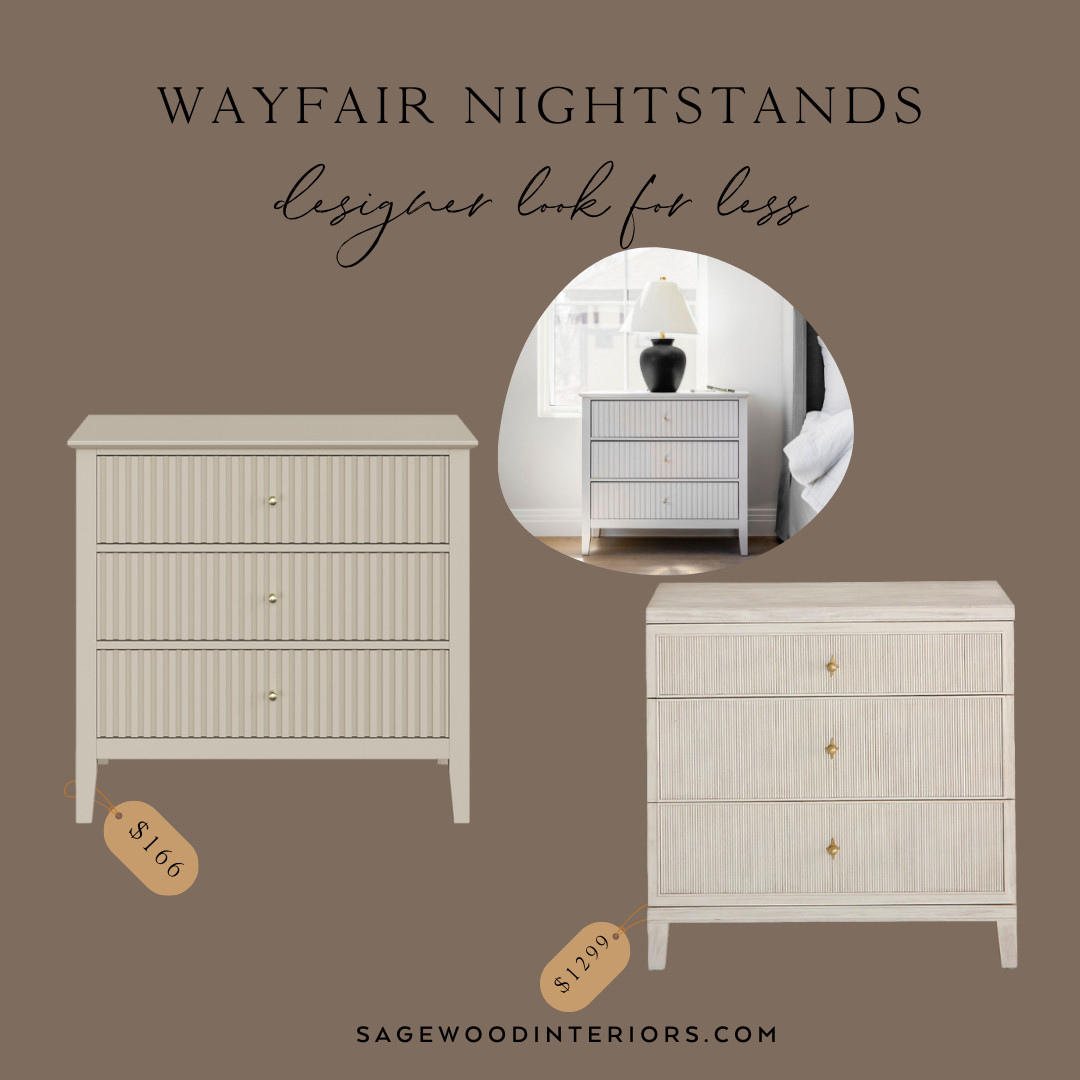 Dreamy designer style, now on sale! These Wayfair nightstands are the PERFECT designer look for less!

Nightstands, fluted nightstand, chest, beige nightstand, dresser, white nightstand, side table, designer looks, wayfair home, wayfair sale, amber interiors, mcgee and co, mcgee & co, pottery barn, primary bedroom, bedroom design, vintage design, vintage nightstand 

 #LTKHome #LTKSaleAlert #LTKStyleTip