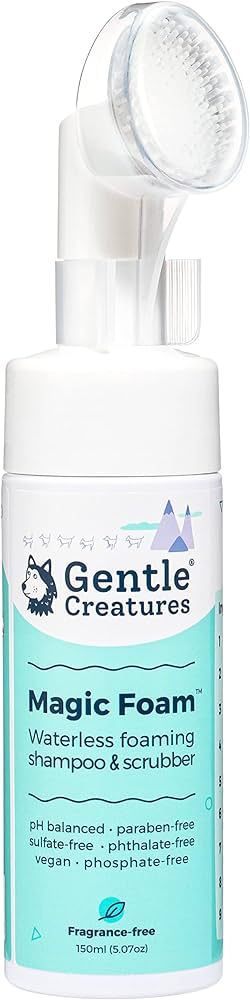 GENTLE CREATURES Magic Foam - Sulfate-Free, Waterless Shampoo Paw Cleaner for Dogs, Cats, Pets - ... | Amazon (US)
