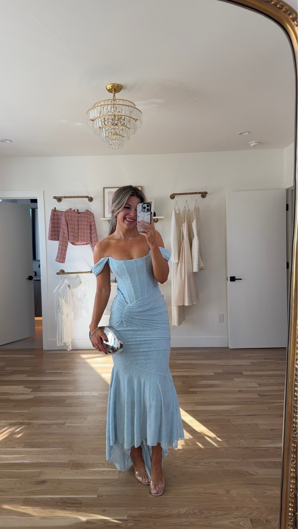 Blue off the shoulder corset wedding guest dress formal event dress special occasion look

Wearing my usual small/2

Loving tan code: emersonlt

#LTKSeasonal #LTKWedding #LTKParties