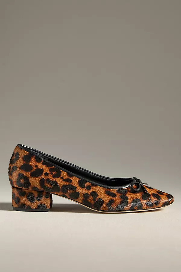 Terry Ball Leopard Ballet Pumps | Anthropologie (US)