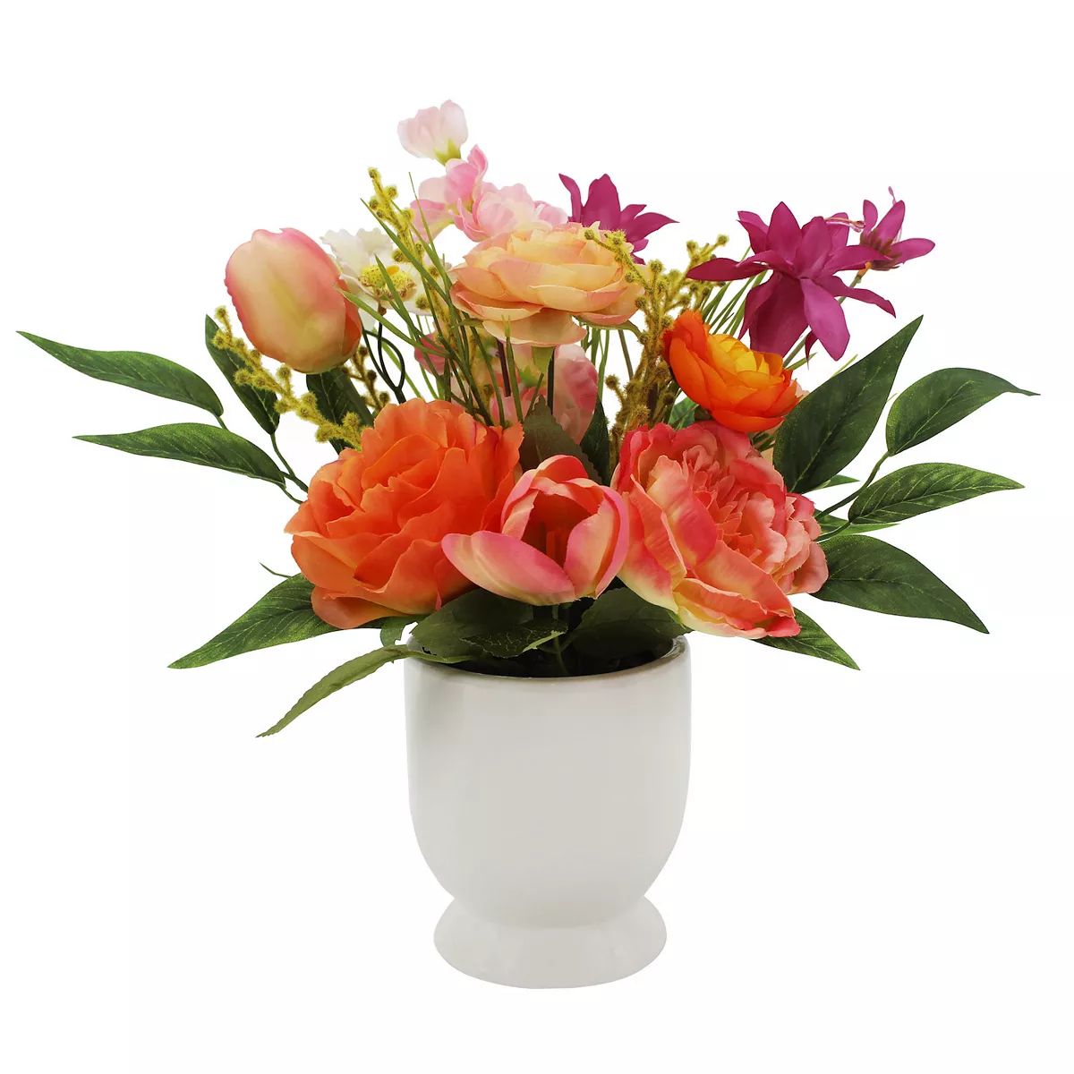 Sonoma Goods For Life® Mixed Floral Arrangement in Ceramic Vase Floor Decor | Kohl's
