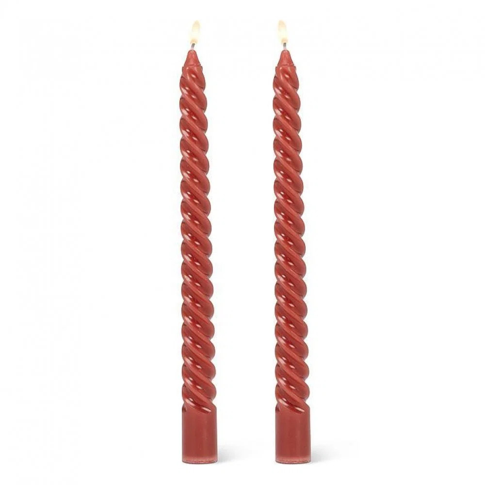 Set Of 2 Tight Spiral Taper Candles (Set of 2) | Wayfair North America