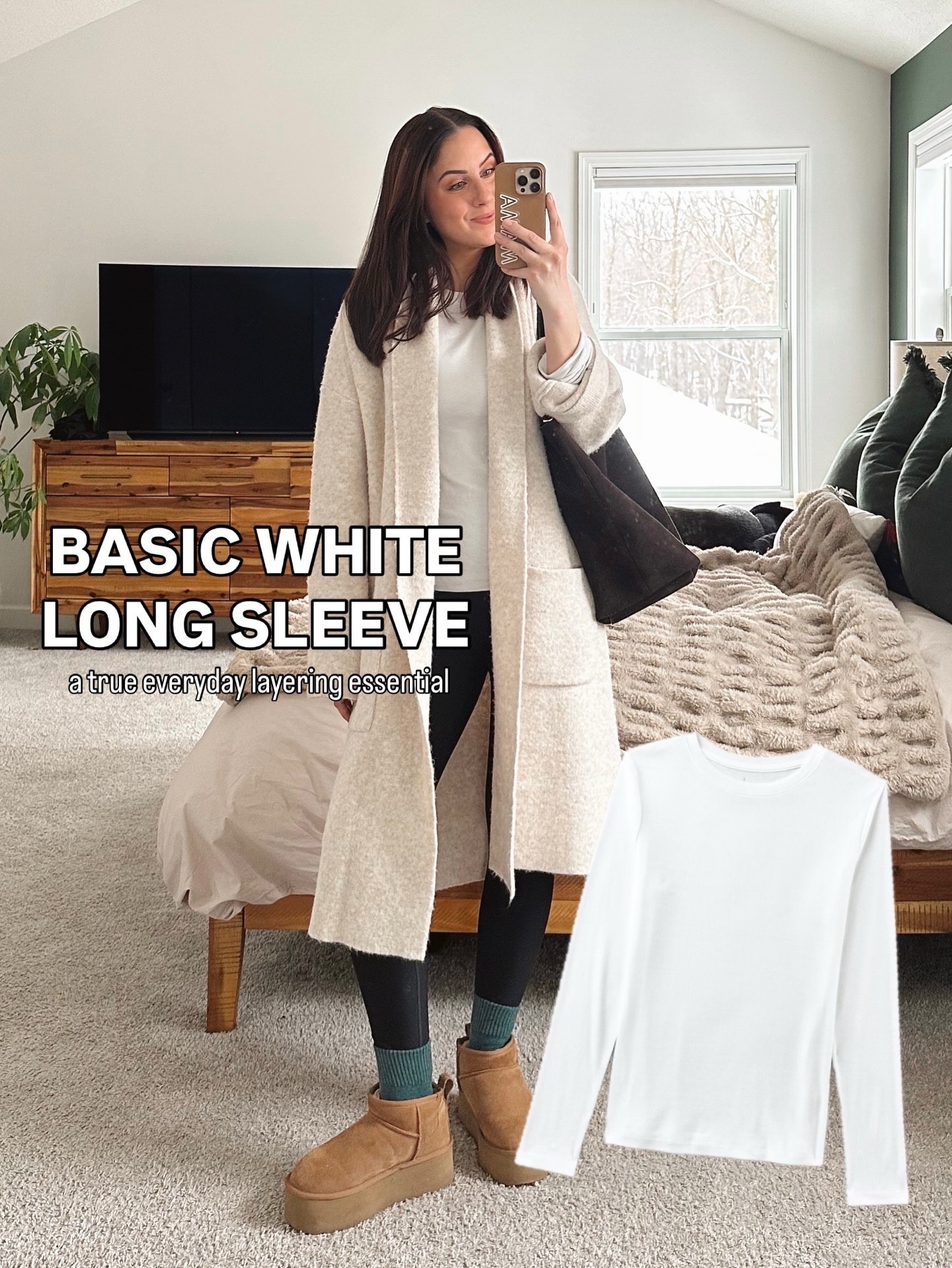 Basic white long sleeve a true layering essential 🤌🏼

these are also the pieces I reached for over and over last year! the most worn, most loved items from my closet, daily life & gifting faves.

#2025Bestsellers #EverydayMomStyle #CapsuleWardrobe #WinterMomStyle #ShopMyCloset

#LTKootd #LTKmomlife #LTKSeasonal