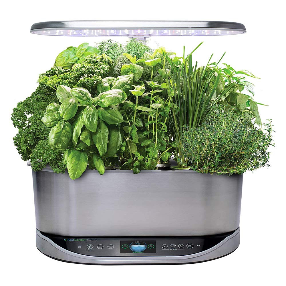AeroGarden Bounty Elite - Indoor Garden with LED Grow Light, WiFi and Alexa Compatible, Stainless St | Amazon (US)