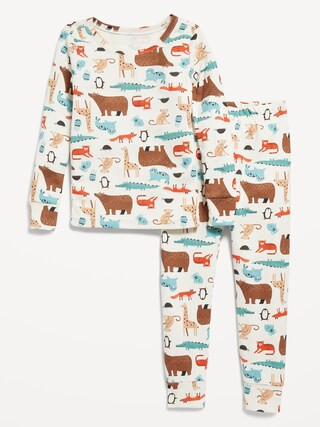 Unisex Snug-Fit Printed Pajama Set for Toddler &amp; Baby | Old Navy (US)