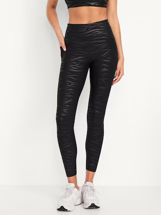 High-Waisted PowerSoft Train 7/8 Run Leggings | Old Navy (US)