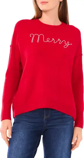 Holiday Candy Cane Stitch Sweater | Nordstrom Rack