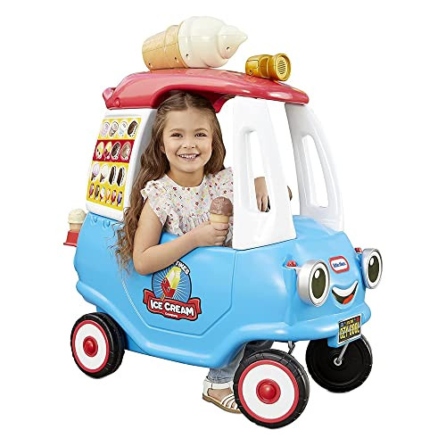 Little Tikes Cozy Ice Cream Truck, Coupe Ride On Car, Kid and Parent Powered, Truck Music, Including Accessories- Gift for Kids, Toy Girls Boys Ages 1.5 to 5 Years Old | Amazon (US)