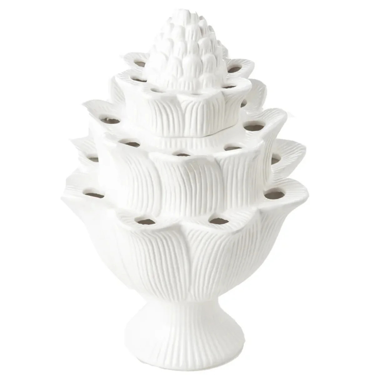 Small White Artichoke Tulipiere | The Well Appointed House, LLC