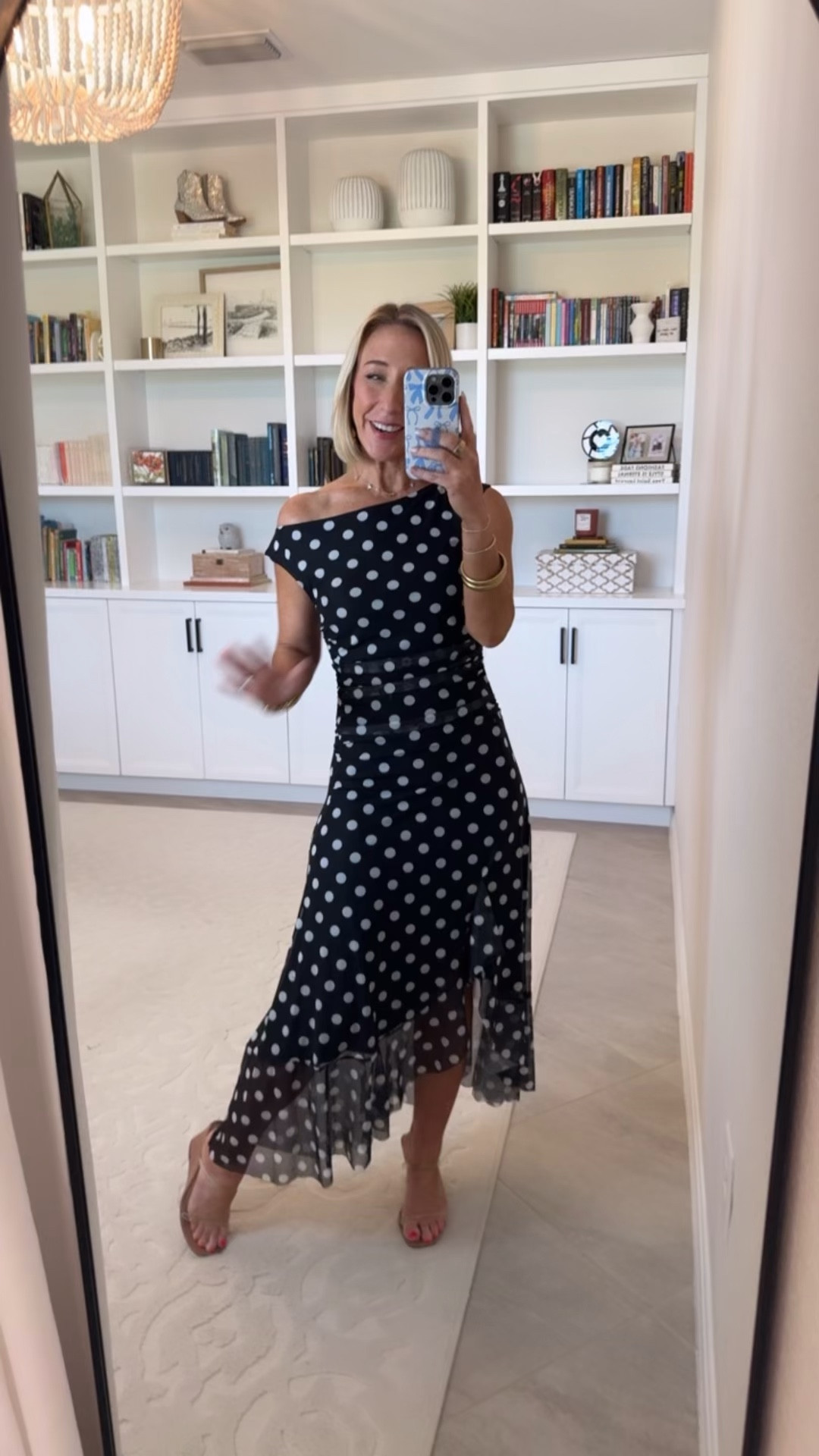 Amazon - special occasion dresses. Polka Dot One Shoulder Asymmetrical Ruched Mesh Maxi Dress - size small. 6 colors. 

 

#LTKWedding #LTKSeasonal #LTKOver40