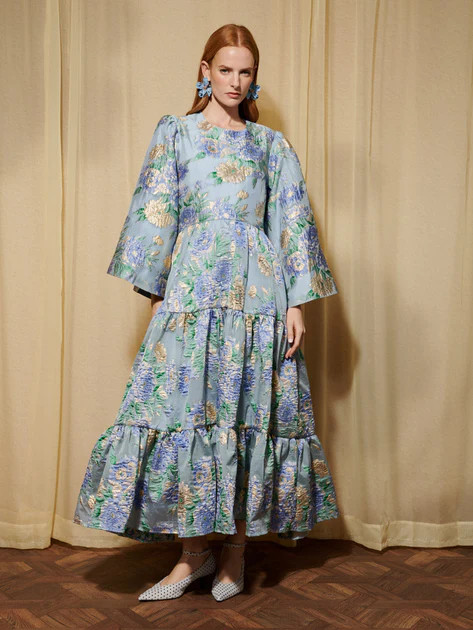 DREAM Lilt Floral Jacquard Maxi Dress | Sister Jane (UK)