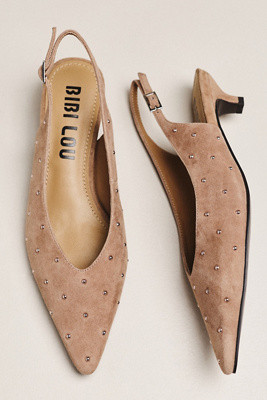 Bibi Lou Nomi Slingback Kitten Heels | Anthropologie (US)