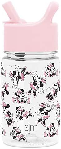 Simple Modern Kids Disney Tritan BPA-Free Plastic Water Bottle with Leakproof Straw Lid for Toddlers | Amazon (US)