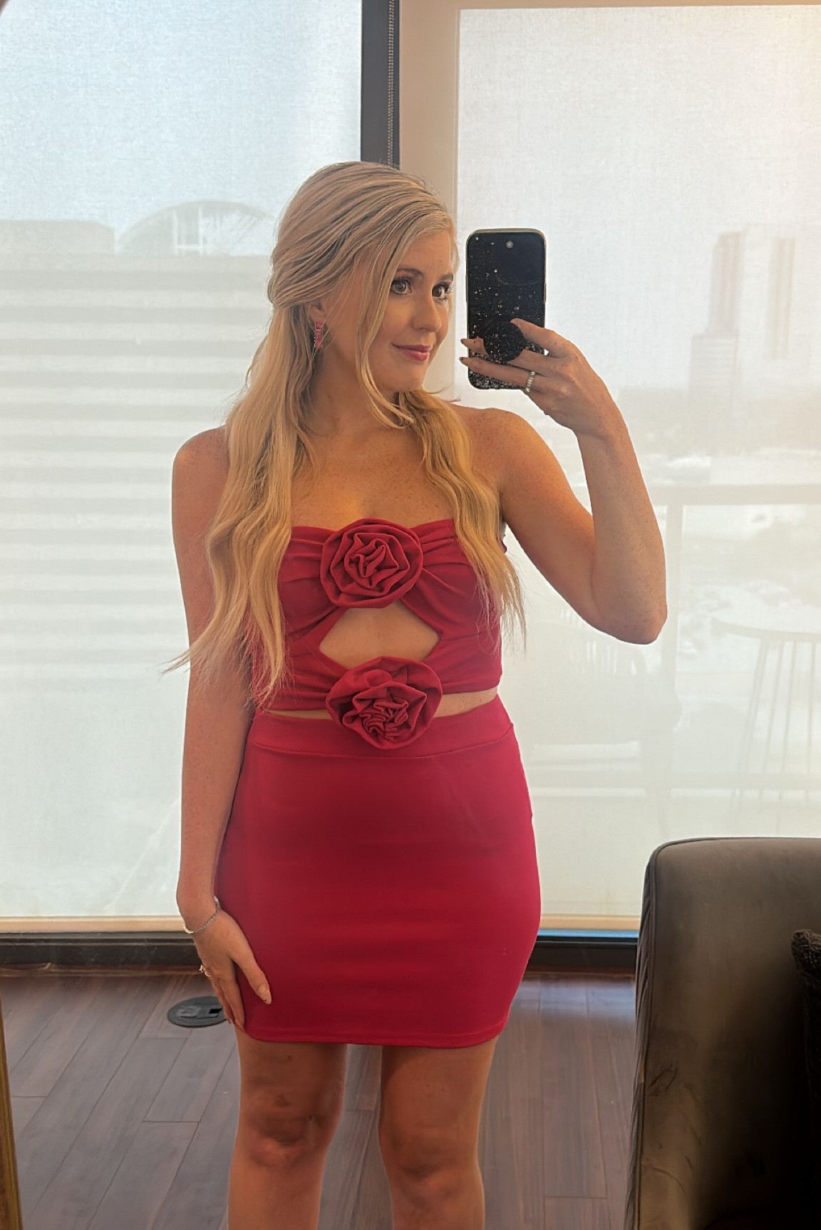 Pink flower floral set 