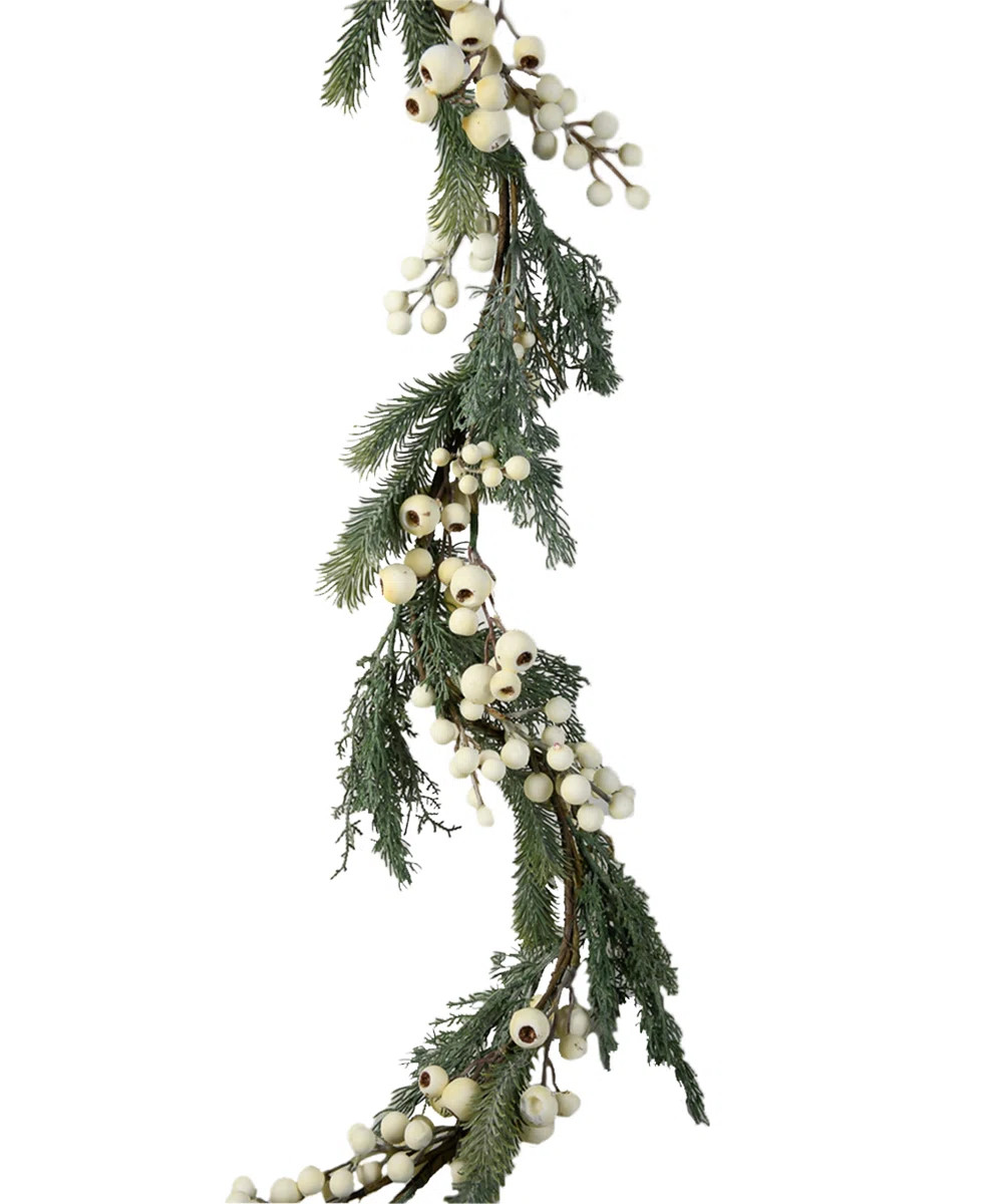 The Holiday Aisle® Classic Winter Berry Garland | Wayfair North America