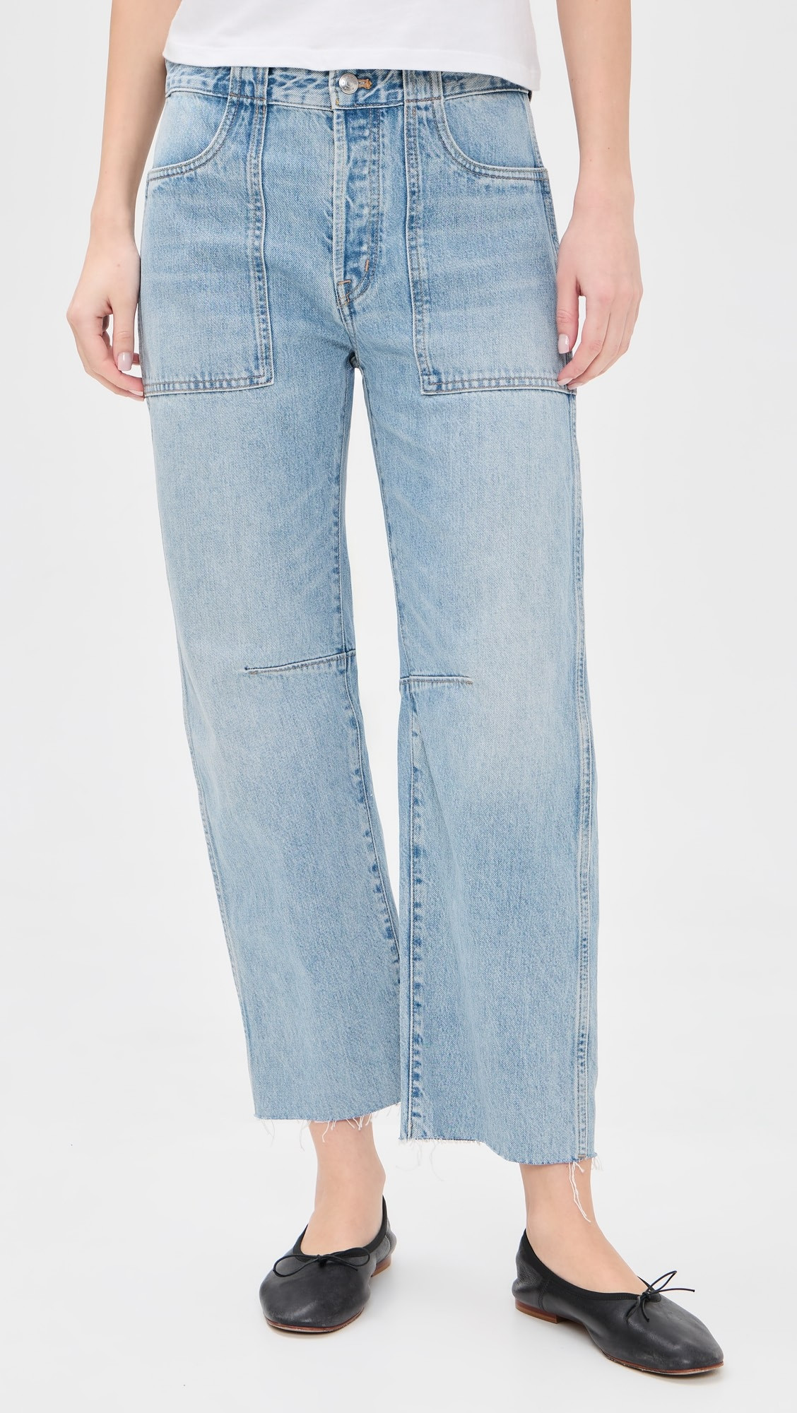 The Darted Utility Barrel Leg Jeans | Shopbop