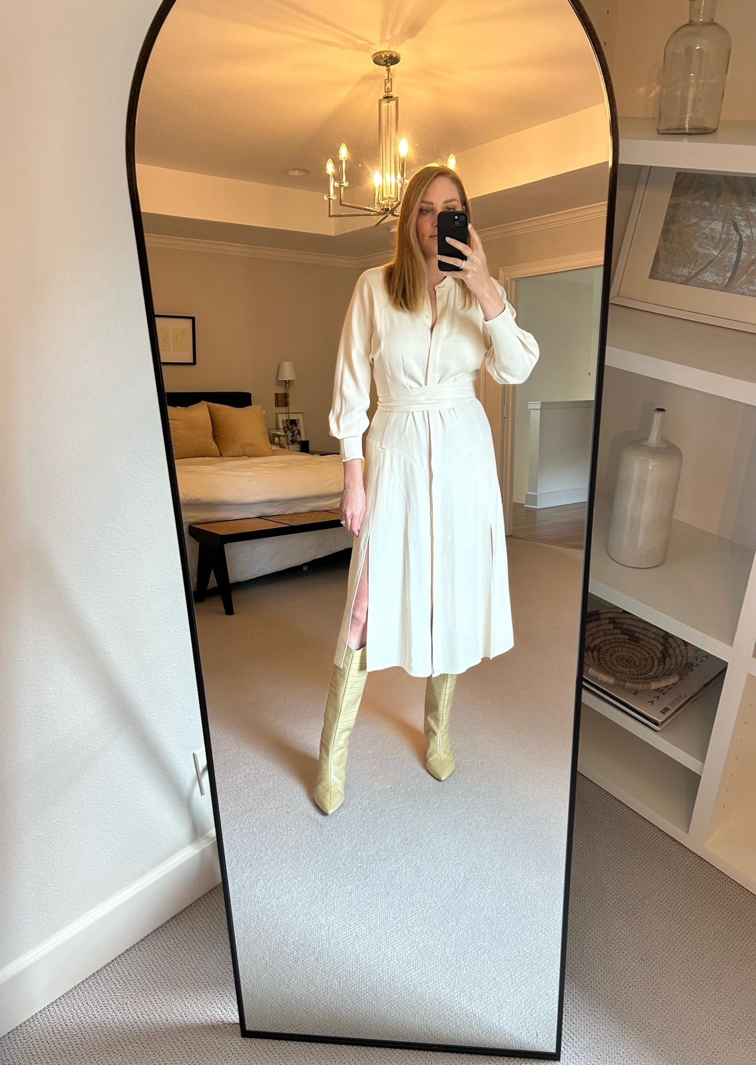 reiss darcy belted midi dress colbykrugerjones on LTK