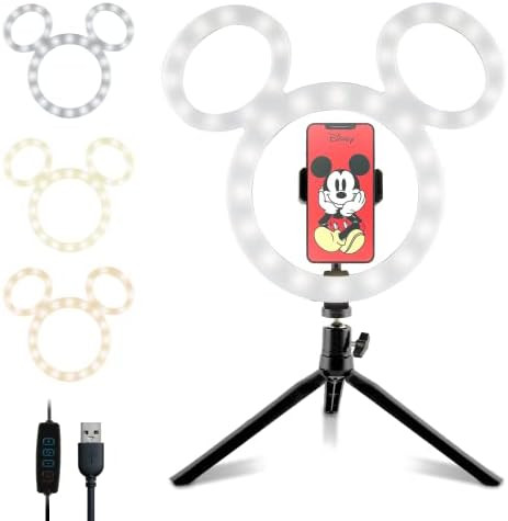 Disney Mickey Mouse Ring Light- Large 12 Inch LED Ring Light with Tripod and Built in Phone Holder-  | Amazon (US)