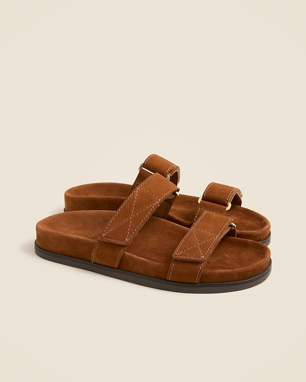New Colbie wide-strap sandals in suede | J. Crew US