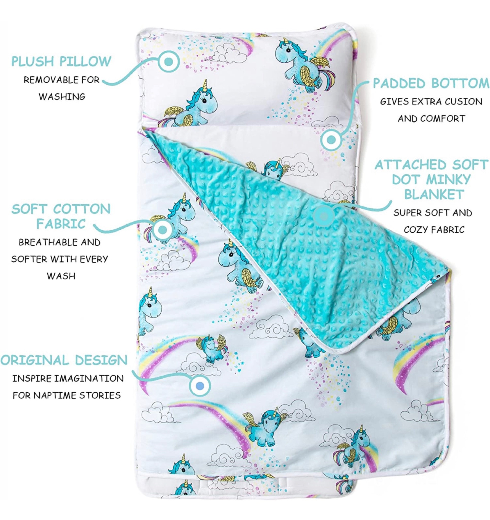 Uh-mazing quality daycare nap mat! Great quality! Detachable pillow, fleece blanket (perfect for winter) and fully machine washable - highly recommend!

#LTKkids #LTKunder50 #LTKhome