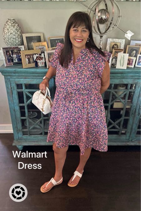 Walmart dress for $17.00. Cute floral print. 
Sizes XS to 3XL. Wearing the XL. 

#walmart
#summerdress

Follow my shop @417bargainfindergirl on the @shop.LTK app to shop this post and get my exclusive app-only content!

#liketkit #LTKfindsunder50 
@shop.ltk
https://liketk.it/4FnLW

#LTKover40
