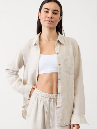 Retreat Linen Top | Athleta